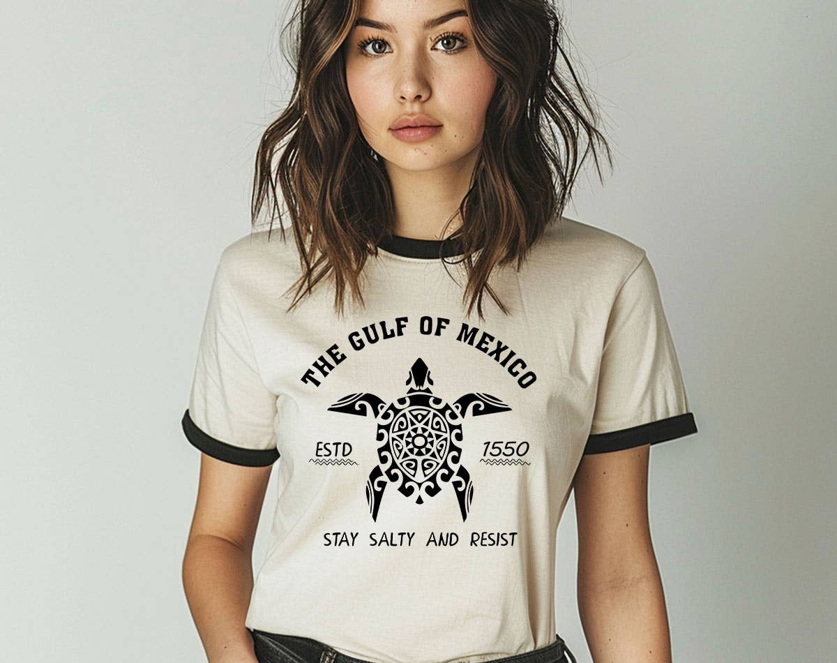 Gulf of Mexico -  Stay Salty Resist Ringer T-Shirt