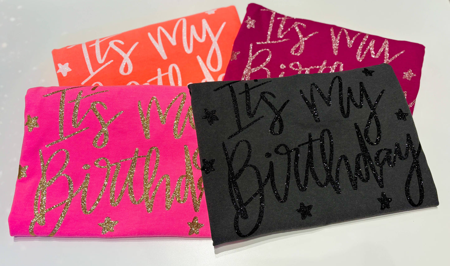 It's My Birthday Glitter Tee | Birthday Gift