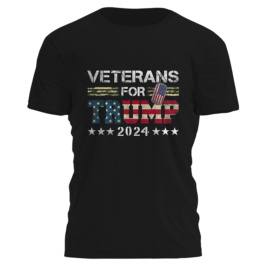 Veterans For Trump 2024 Tee - 2122