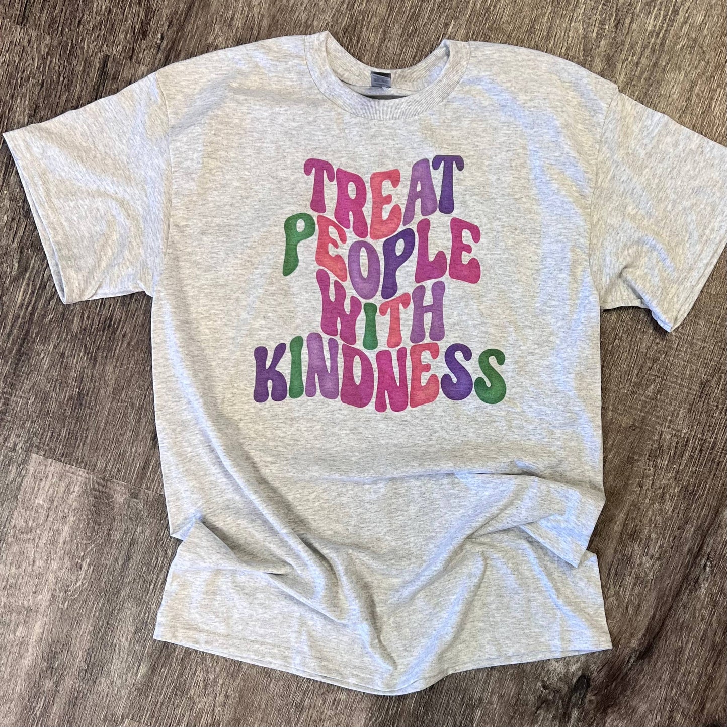 Treat People with Kindness On Ash Gray Tee
