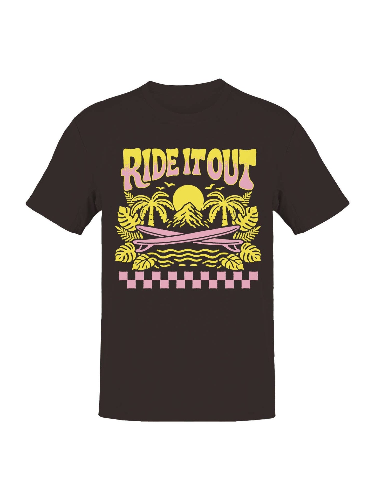 Tropical Surf Vibes "Ride It Out Men's T-Shirt