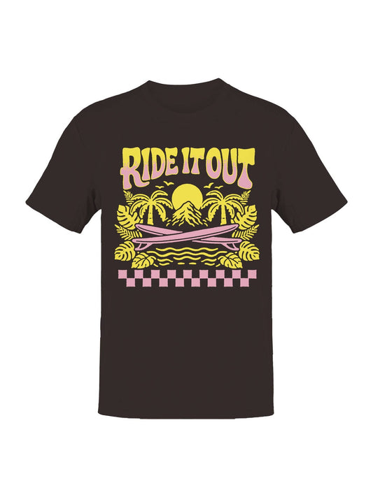 Tropical Surf Vibes "Ride It Out Men's T-Shirt