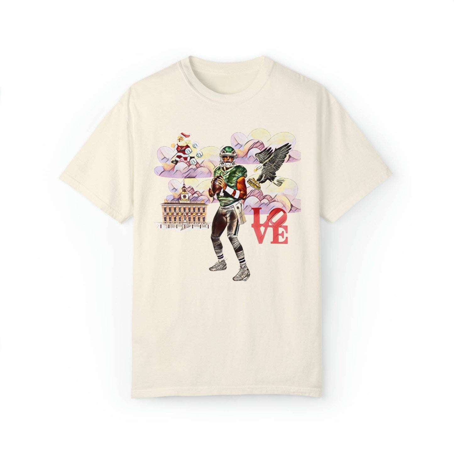 Jalen Hurts Philadelphia City Montage T Shirt