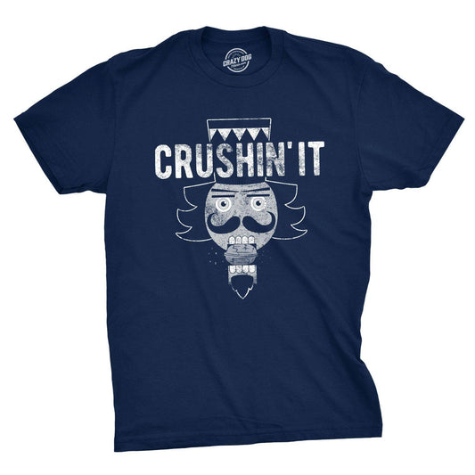 Crushin' It Funny Christmas Mens T Shirt Christmas Graphic
