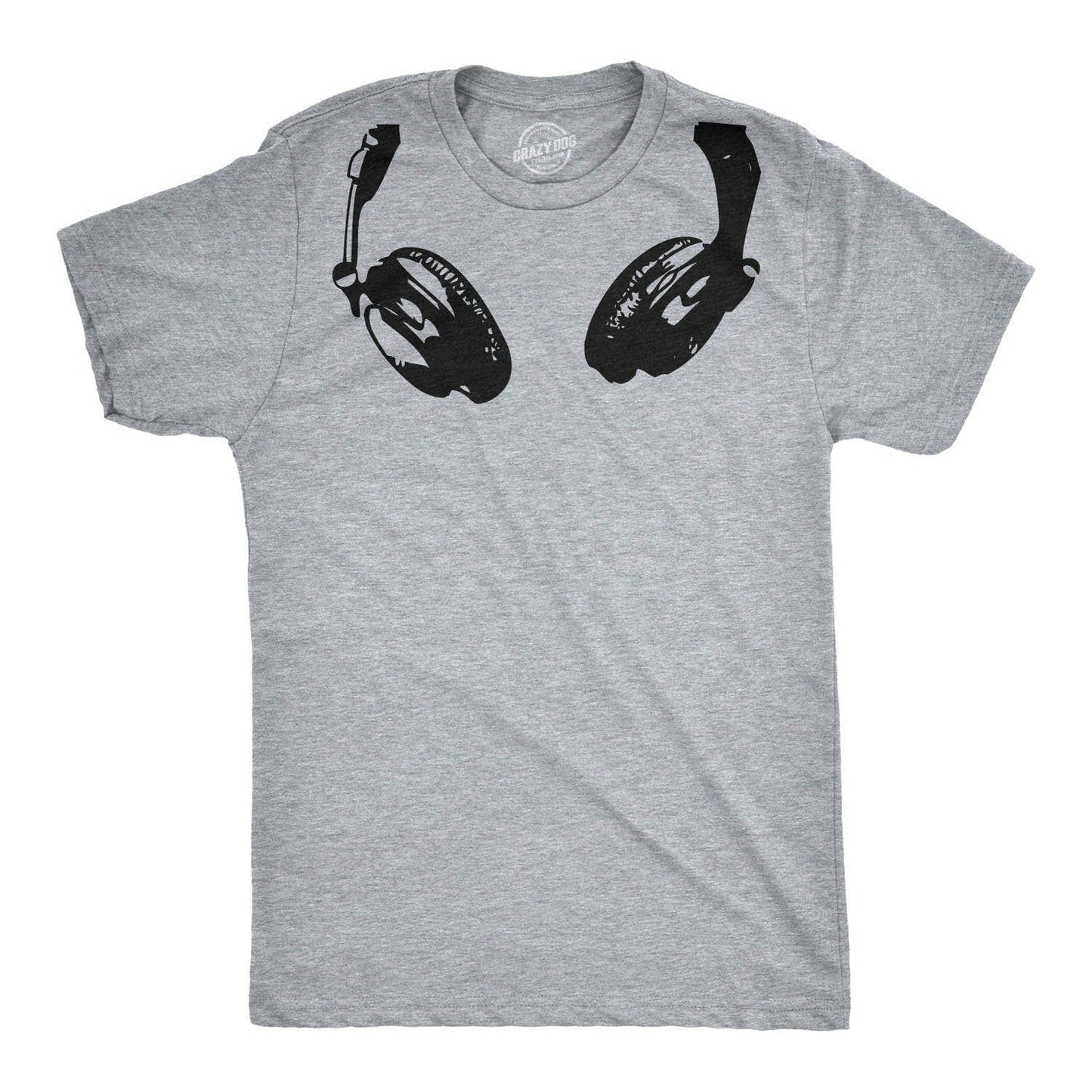 Headphones T Shirt Novelty T Shirts For Men Graphic Shirt