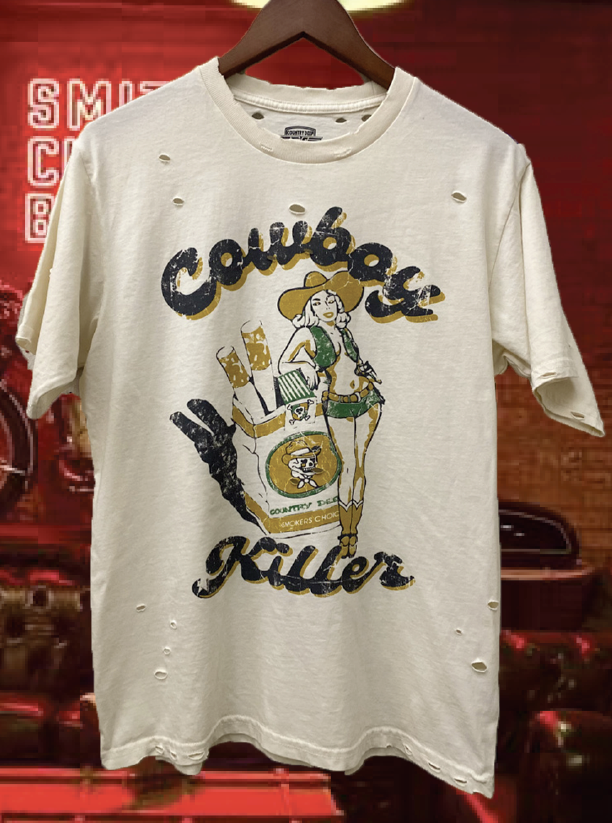 Cowboy Killer Vintage Distressed 80's Vintage T Shirt