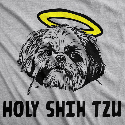 Holy Shih Tzu Shirt Funny Mens Dog T Shirt Shitzu Tee