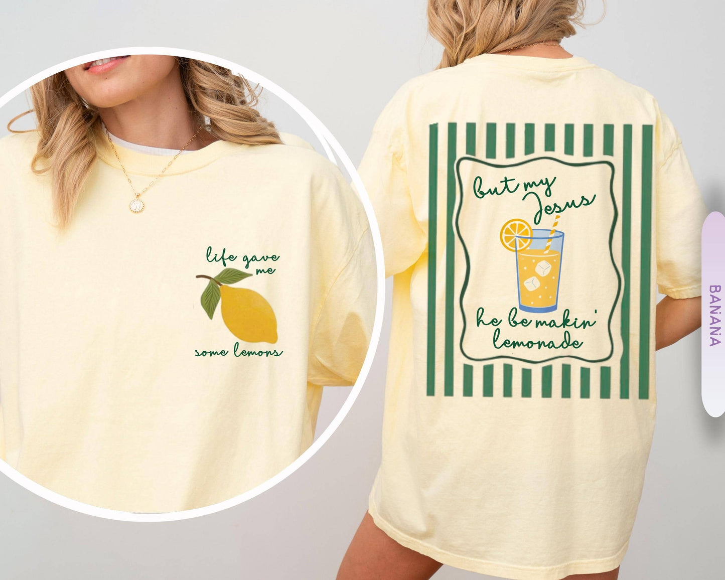 Jesus Lemonade Life Tee, Christian Faith Apparel