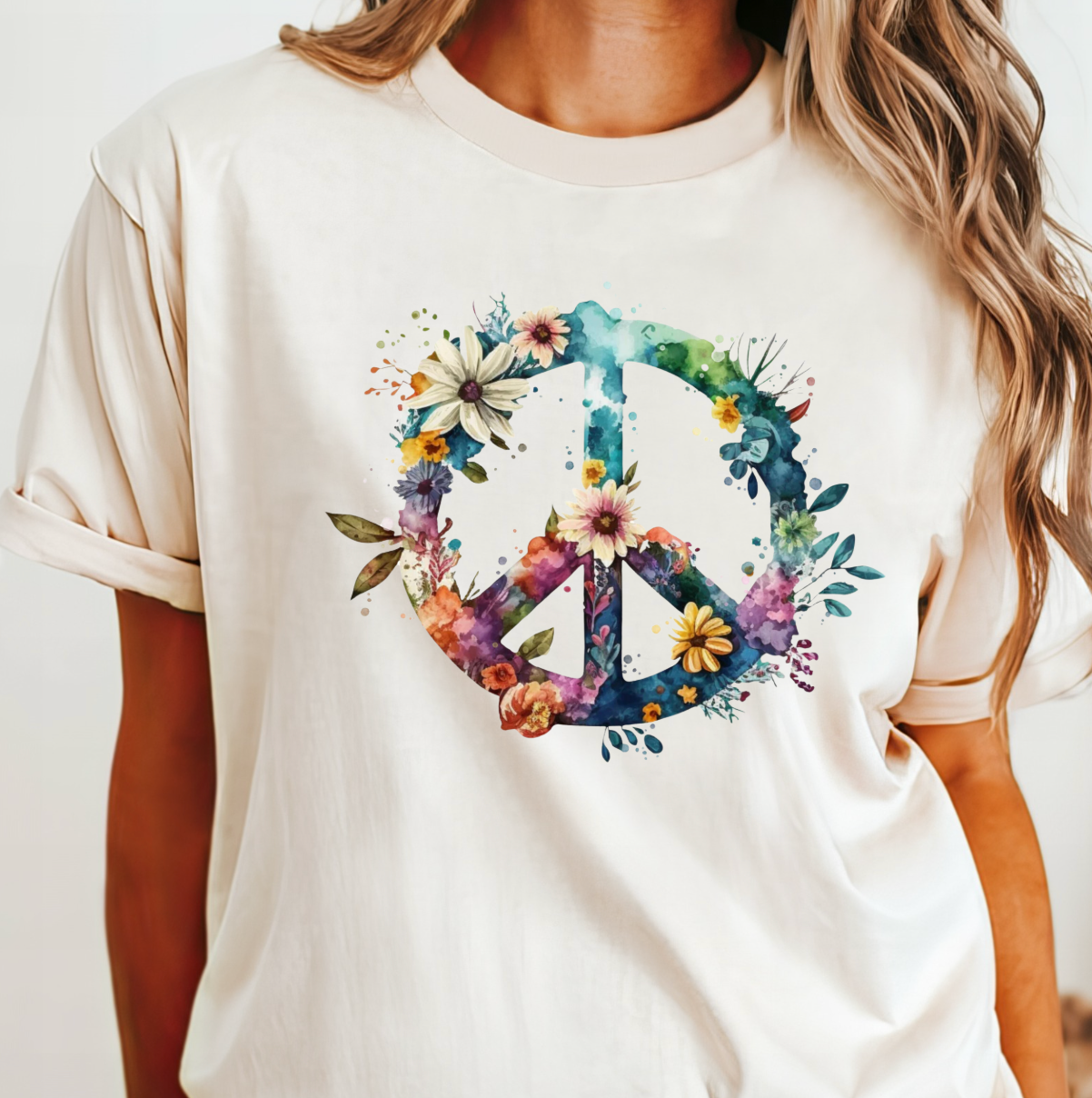 Peace Sign Comfort Color Tee