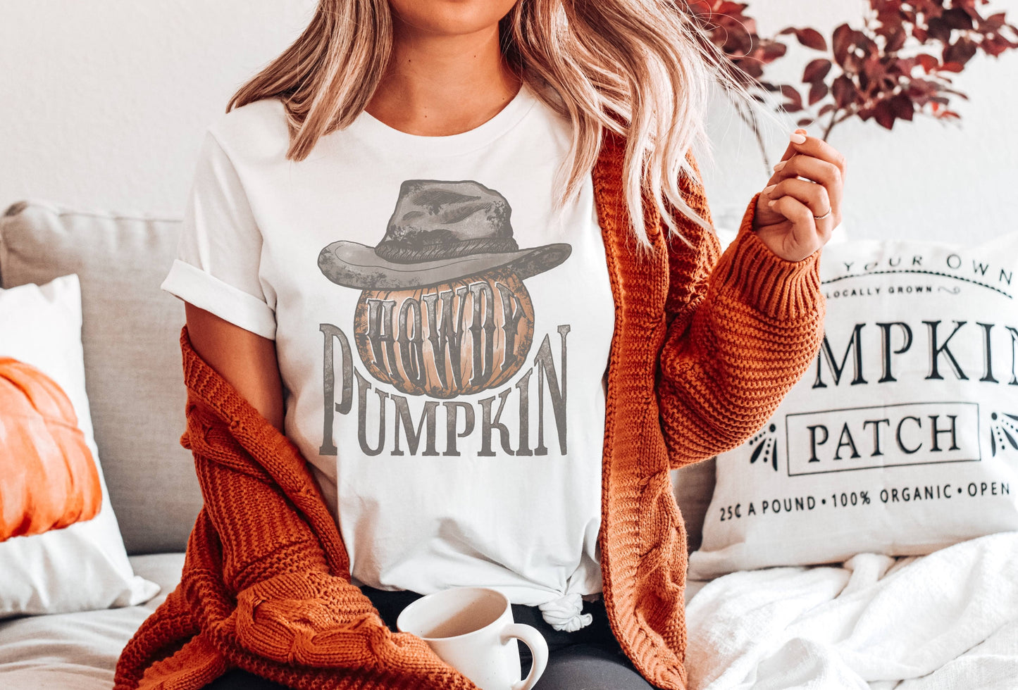 Howdy Pumpkin Western | Pumpkin Fall Shirt | Graphic Tees