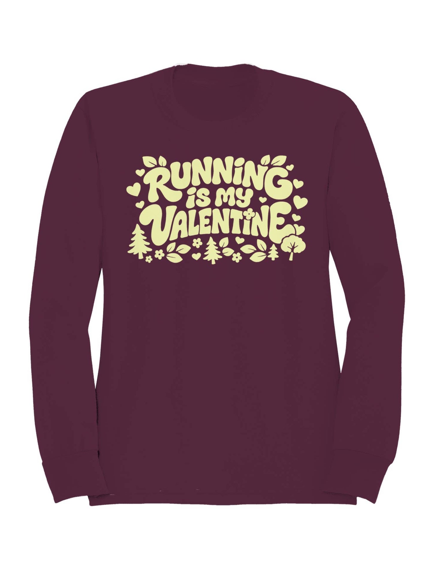 Running Is My Valentine Design Men's Sweatshirt