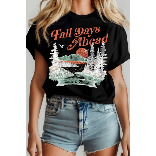 Fall Days Ahead Short Sleeve Tee