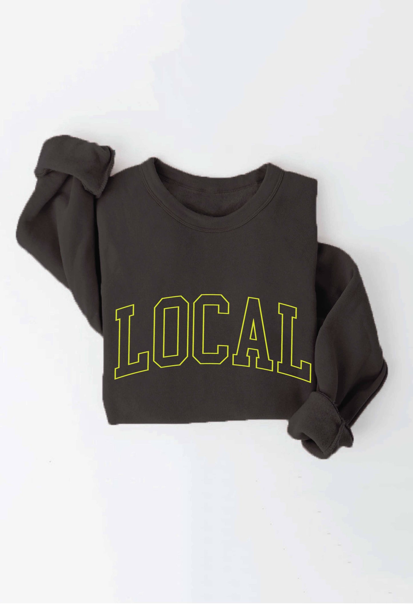 Local Neon Ink Graphic Sweatshirt Top