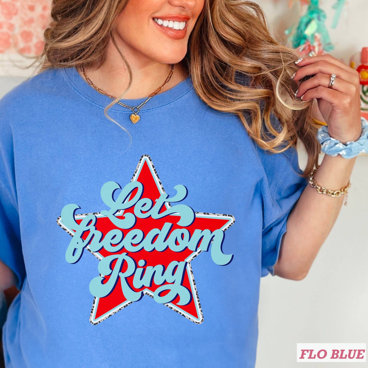 Let Freedom Ringl July 4th Graphic Shirt | Comfort Color