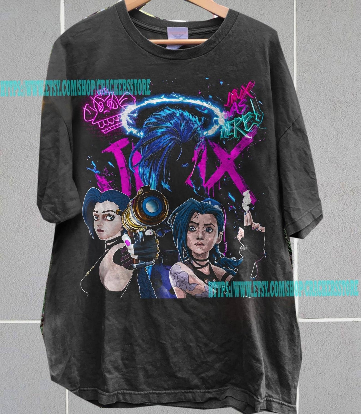 Jinx Arcane Graphic Tee Unisex Shirt