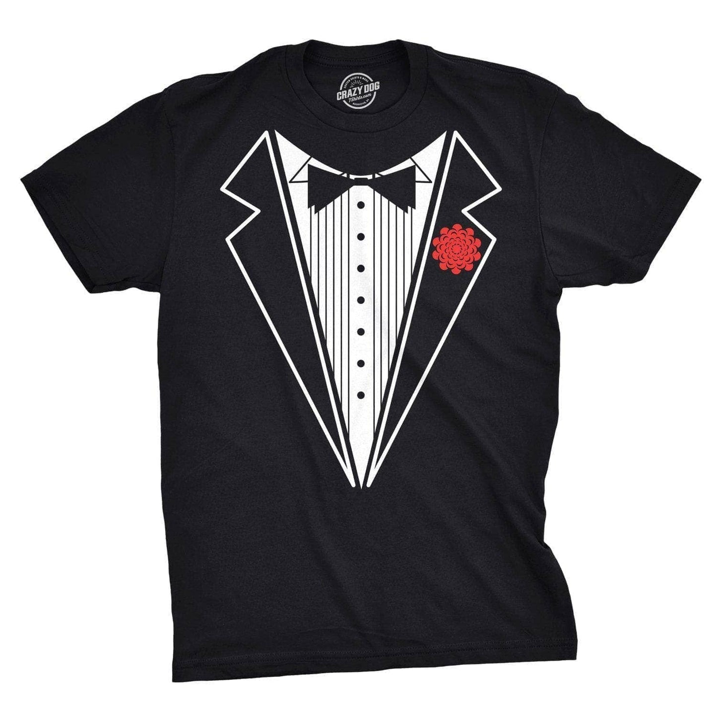 Black Tuxedo Men's Tshirt Wedding Graphic Tee Western T