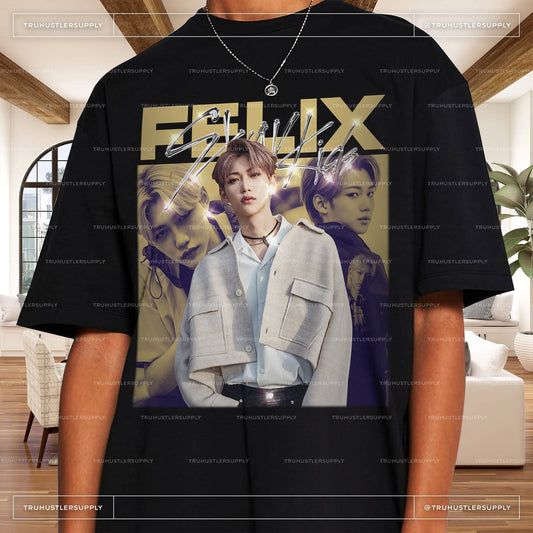Felix Tee Stray Kids' Exclusive Fan- Elevate Your Style with