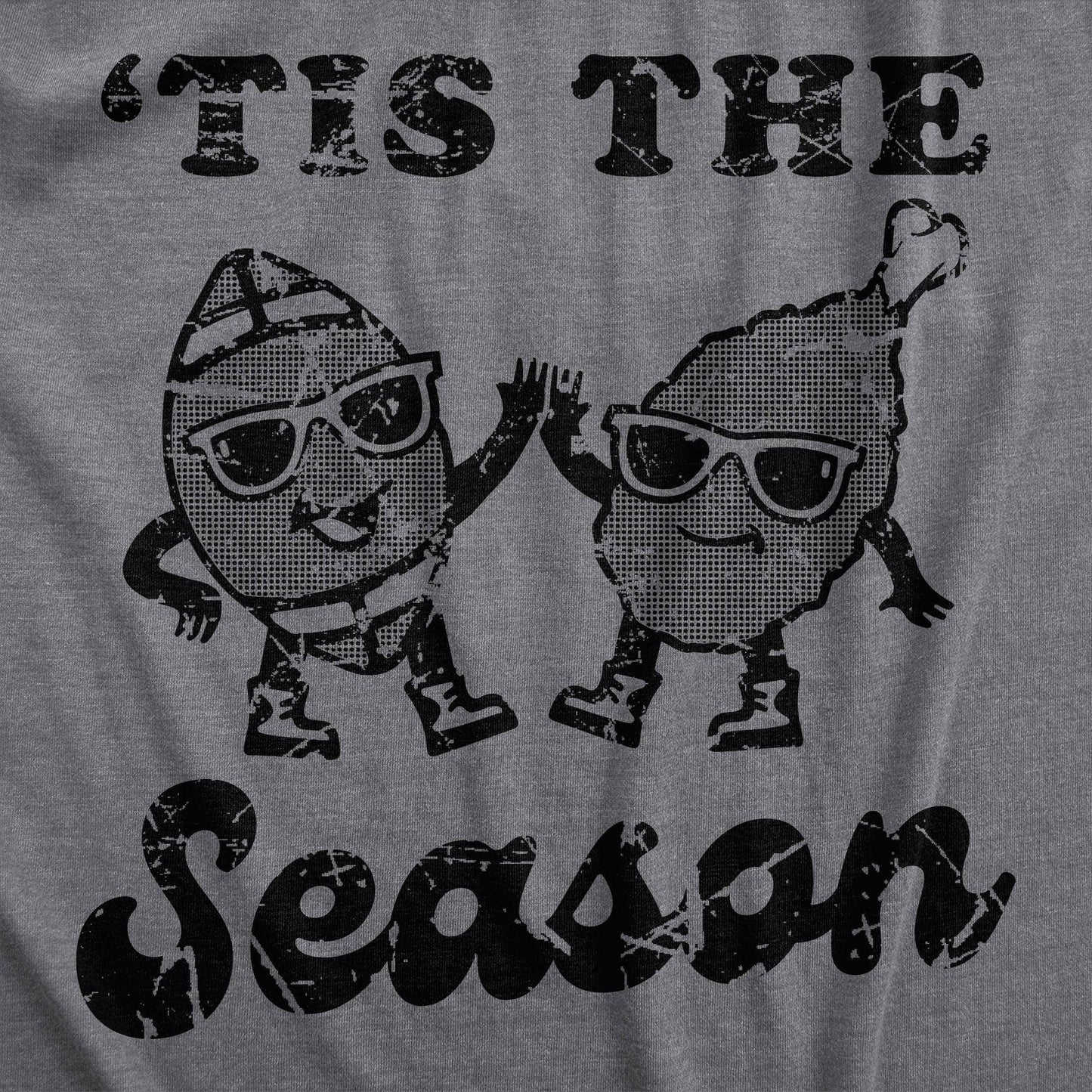 Tis the Season Turkey Football Men's Tshirt Thanksgiving