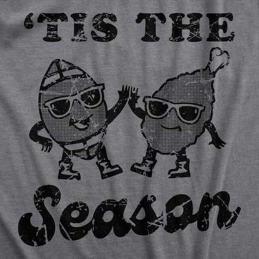 Tis the Season Turkey Football Men's Tshirt Thanksgiving