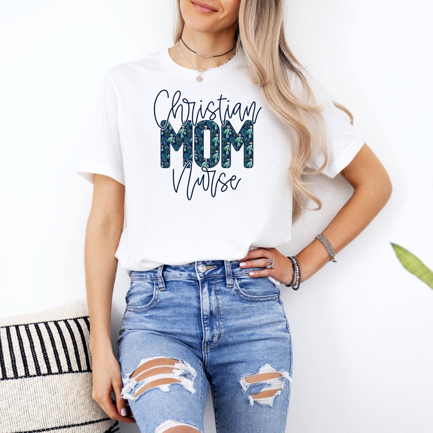 Christian Nurse Tee, Faith-Based T-Shirt, Inspirational