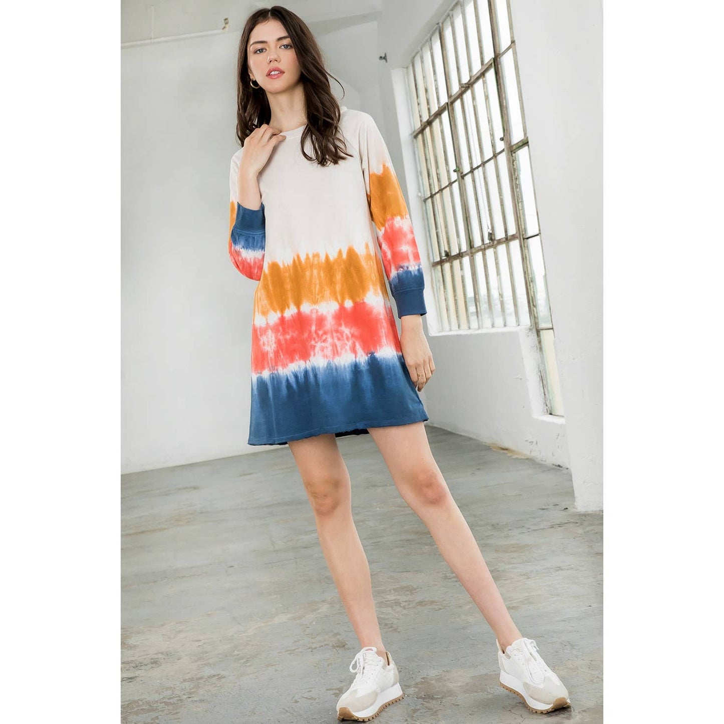 Tie Dye Sweater Dress