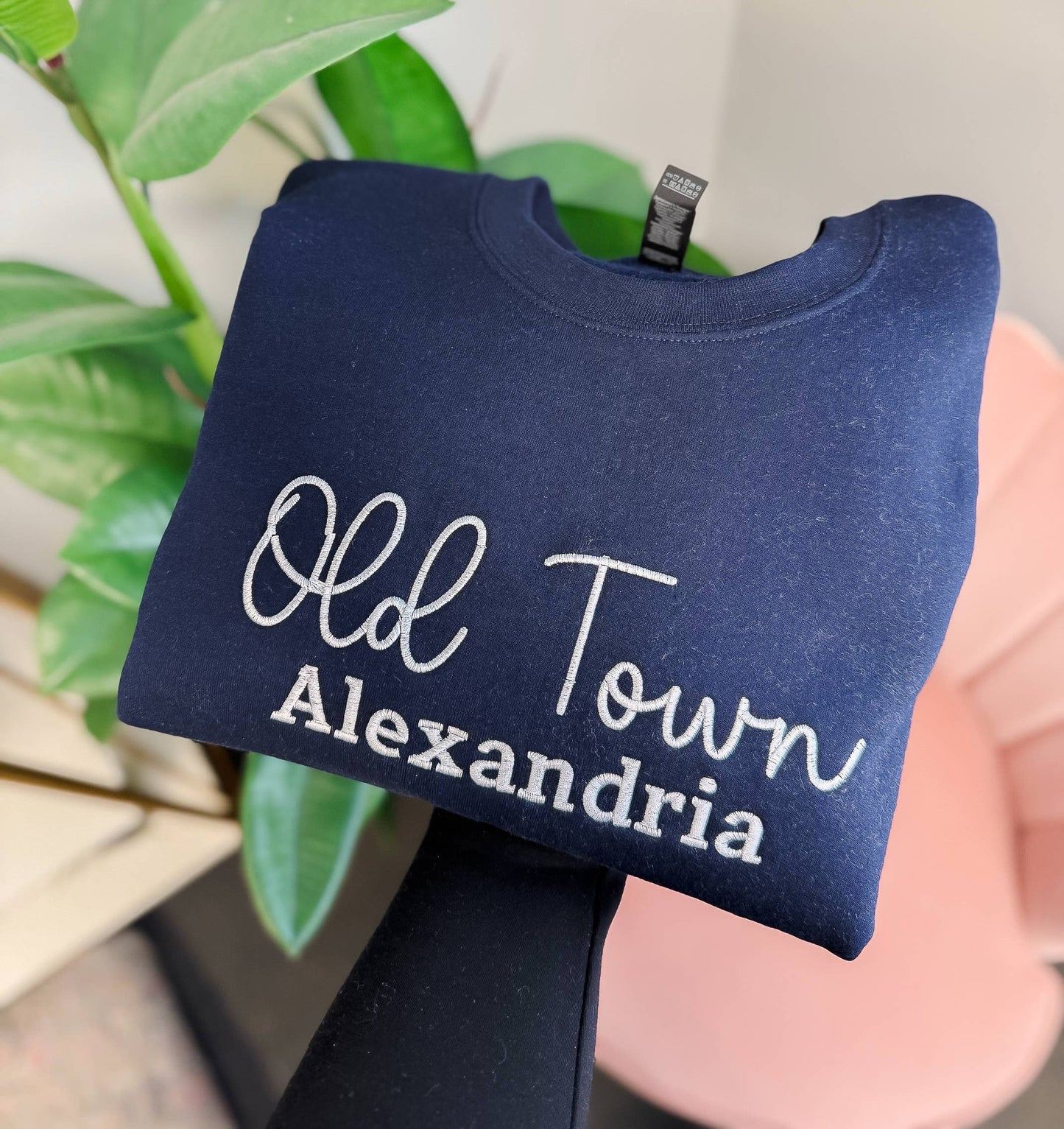 Custom Embroidered Sweatshirt, Custom City and State Shirt