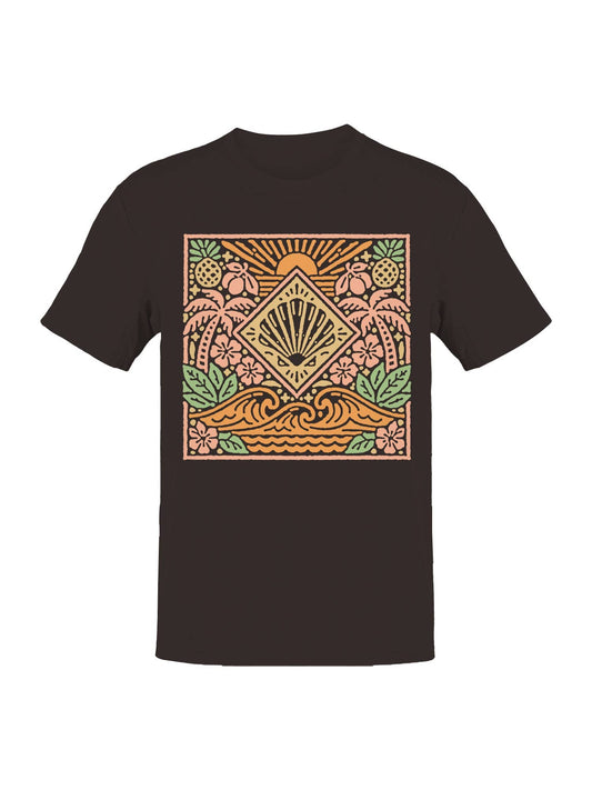 Tropical Beach Aloha Vibes Design Men's T-Shirt