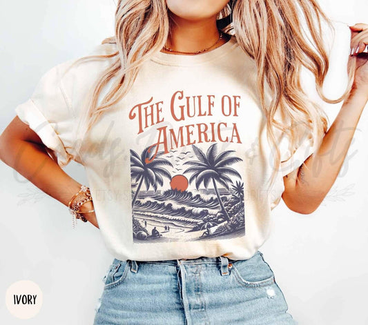 America Pride Flag T-Shirt - Comfort Colors Summer Patriotic