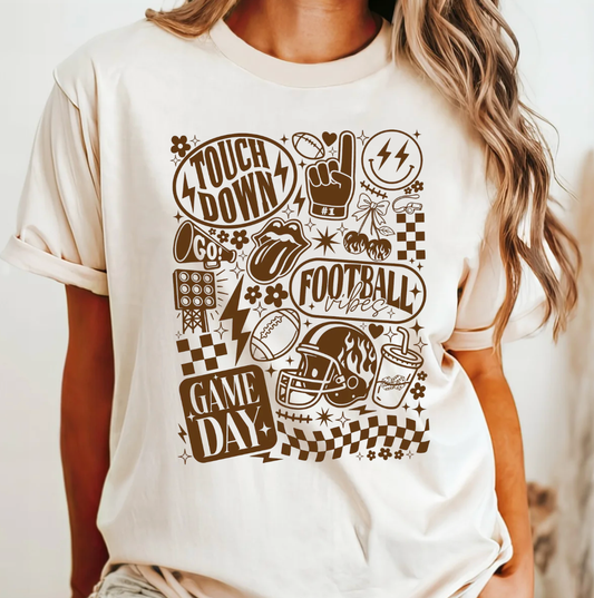 Vintage Football Comfort Color Tee