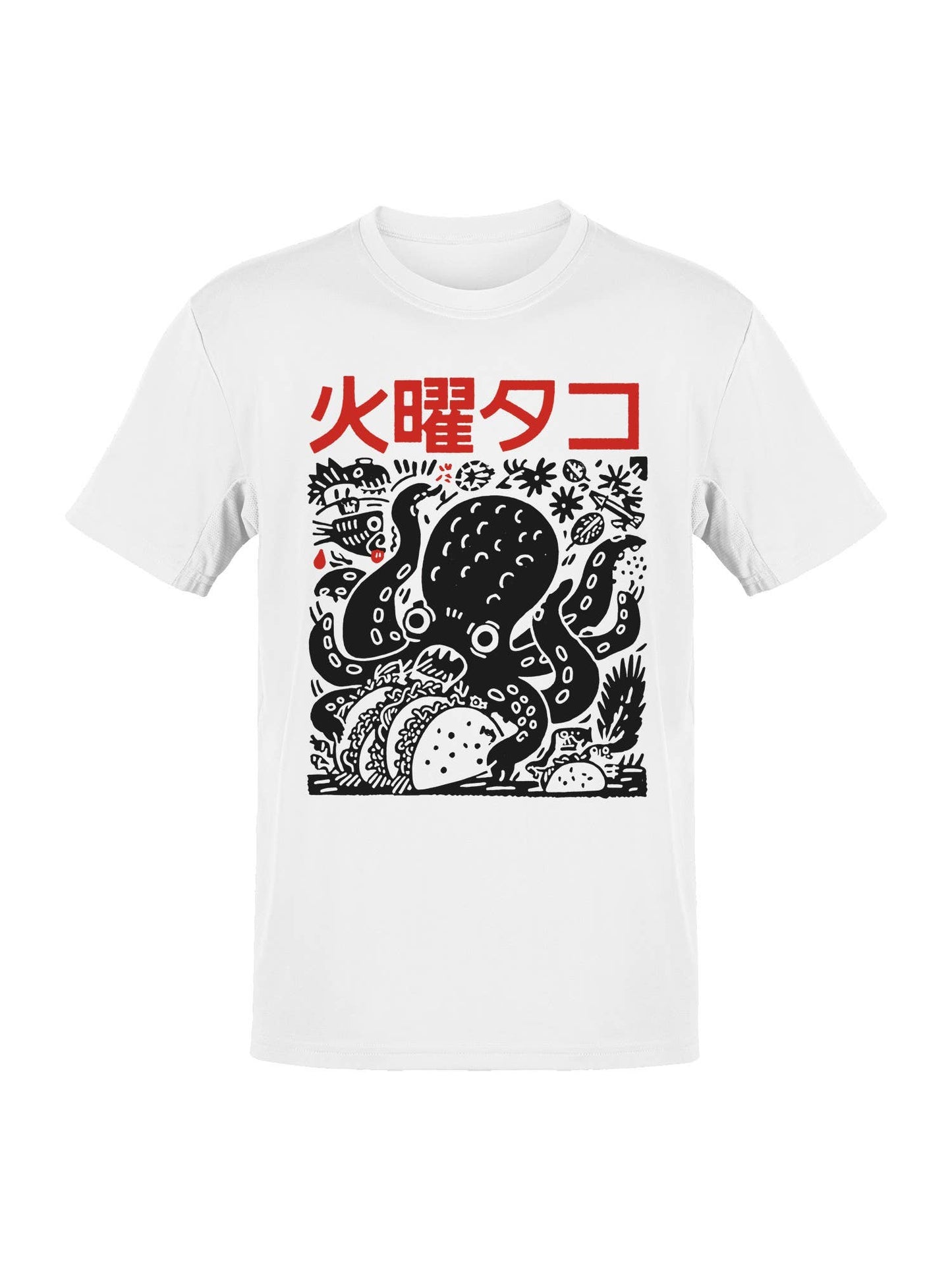 Octopus Taco Art - 火曜タコ Design Men's T-Shirt