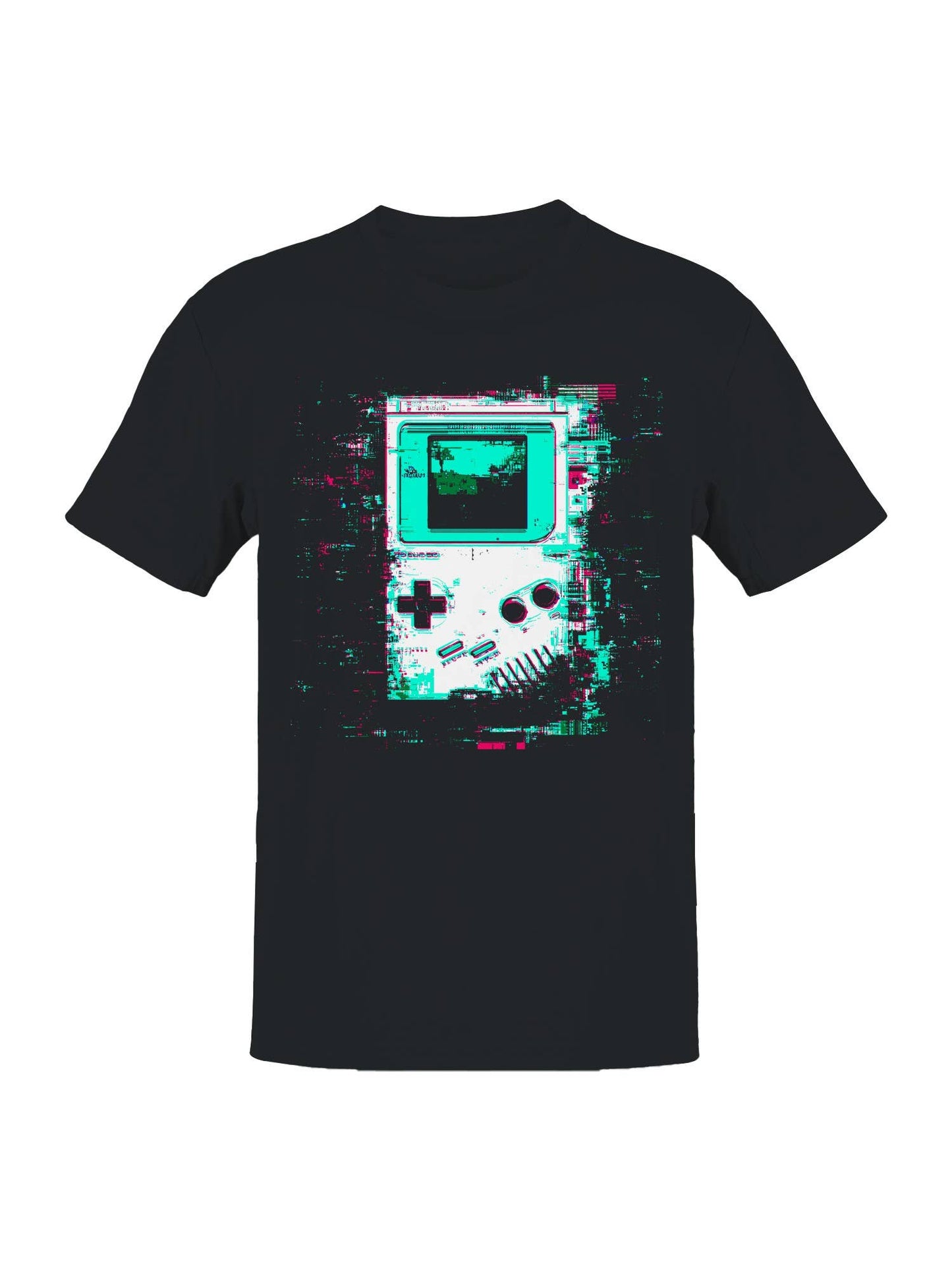 Retro Glitch Game Console Art Men's T-Shirt