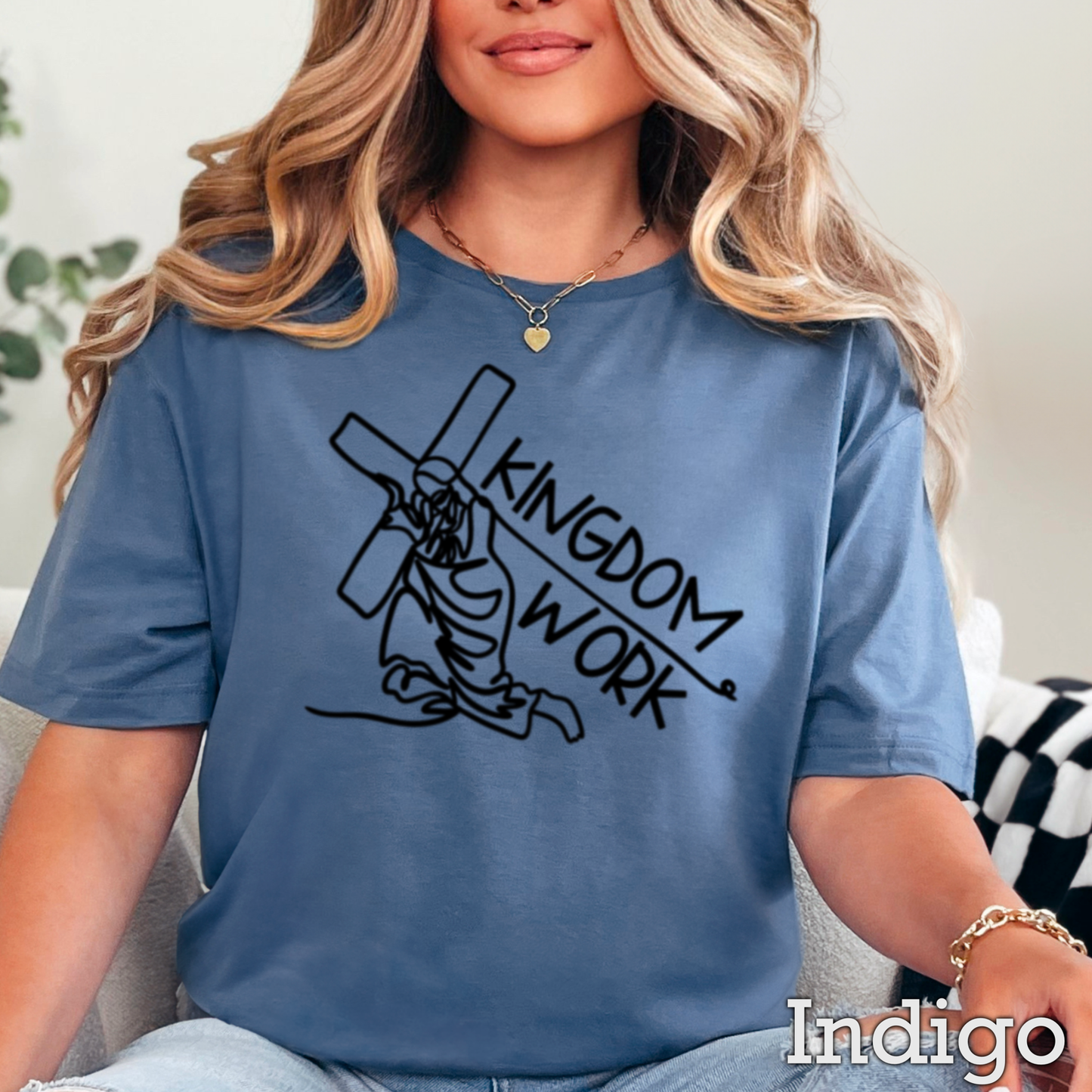 Kingdom Work Christian Graphic Tee | Gildan