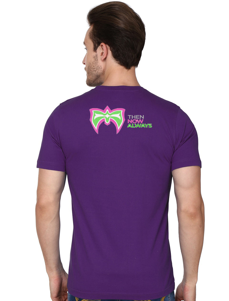 Ultimate Warrior Half Sleeve Purple T-Shirt
