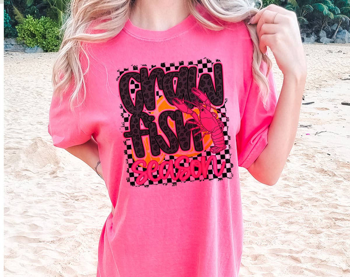Crawfish Season - Southern Cajun Food Comfort Colors Tee