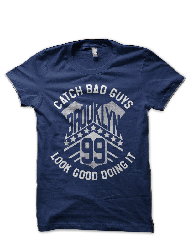 Brooklyn Nine Nine 99 Catch Bad Guys Black T-Shirt