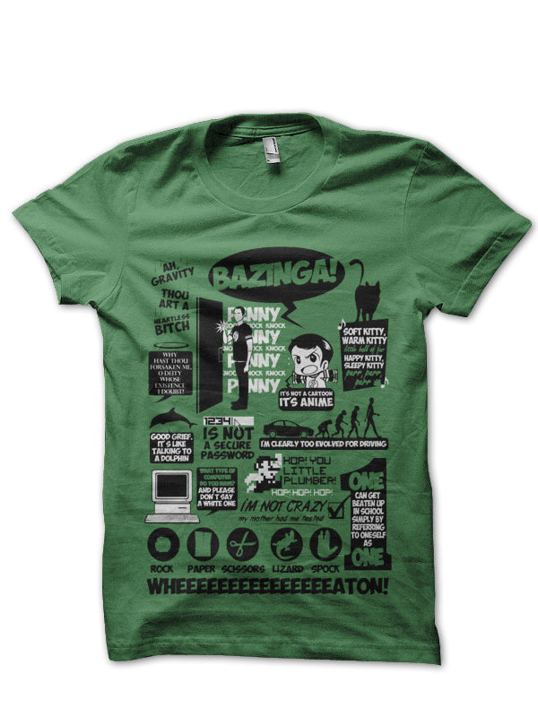 Bazinga Green Tee