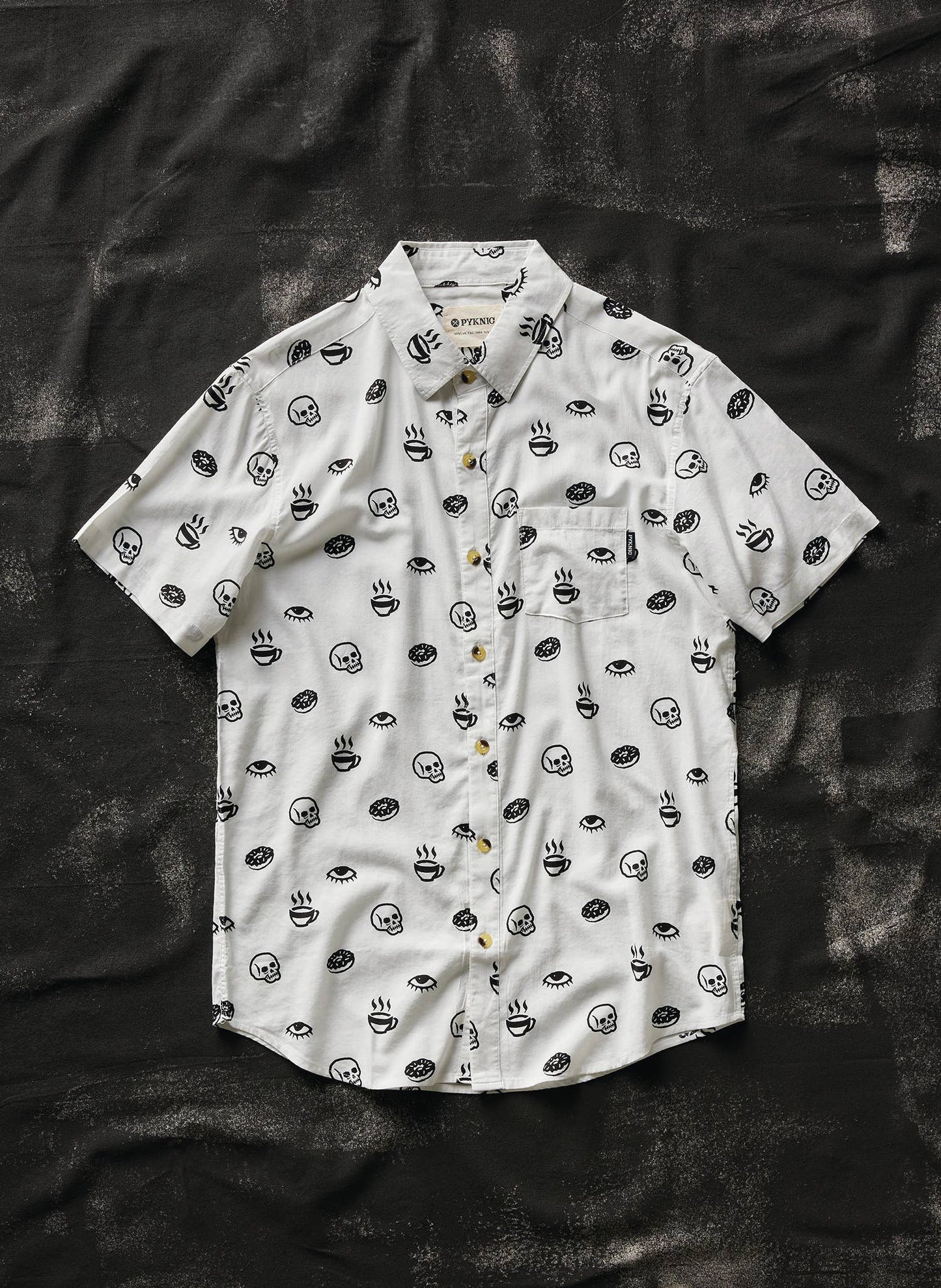 Morning Glory Coffee Casual Button Down Shirt Men & Women