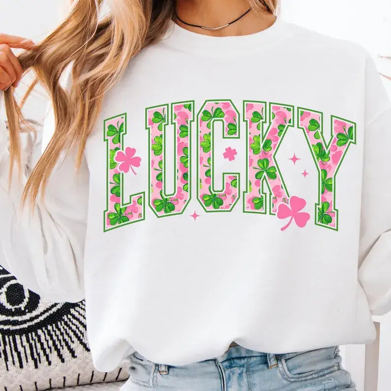 Lucky T-Shirt On Comfort Colors Short Sleeve Tee
