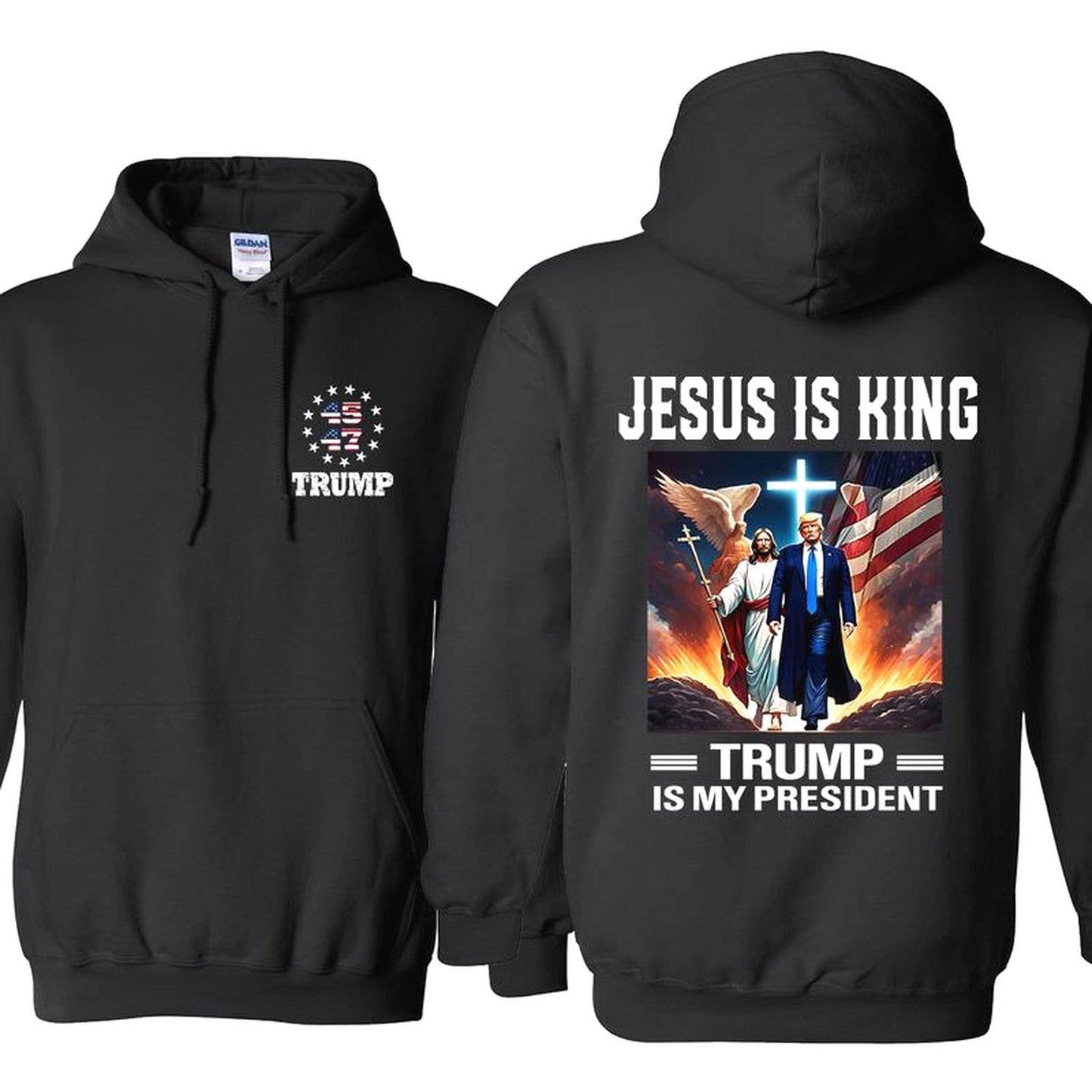 Jesus Is My Savior Trump Is My President Shirt - Tshirt