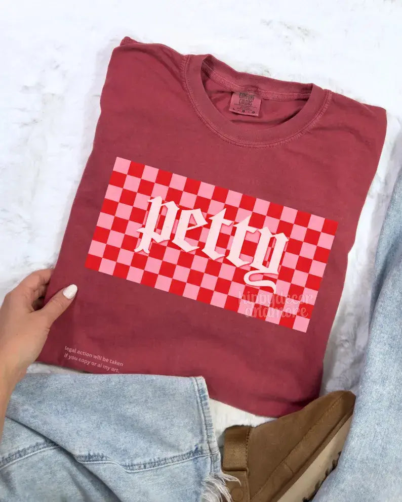 Checkered Petty Comfort Colors Tee
