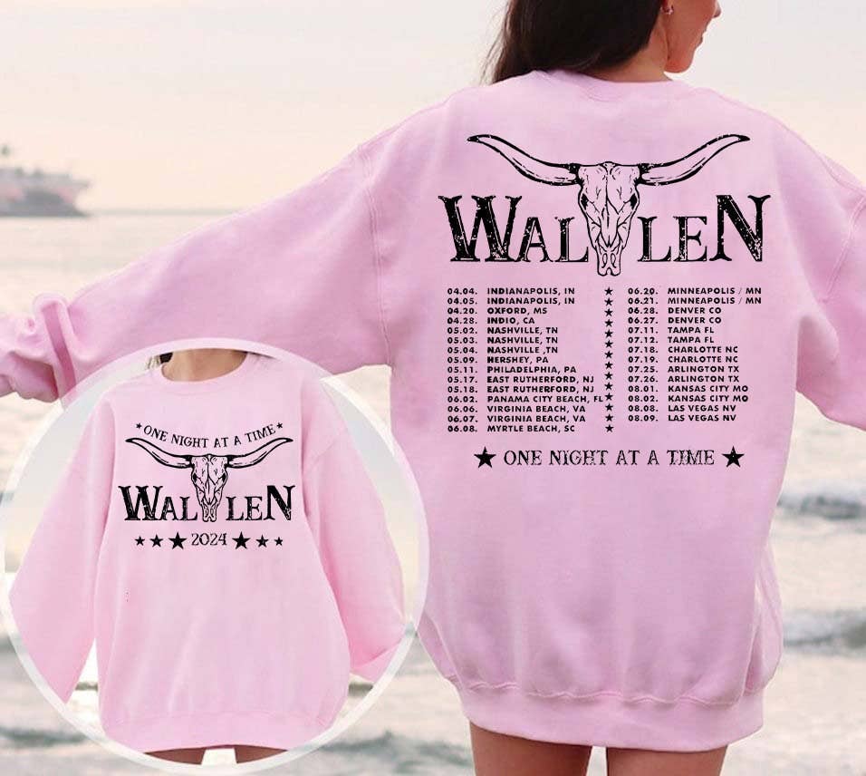 Morgan Wallen 2024 Tour Sweatshirt - One Night At A Time