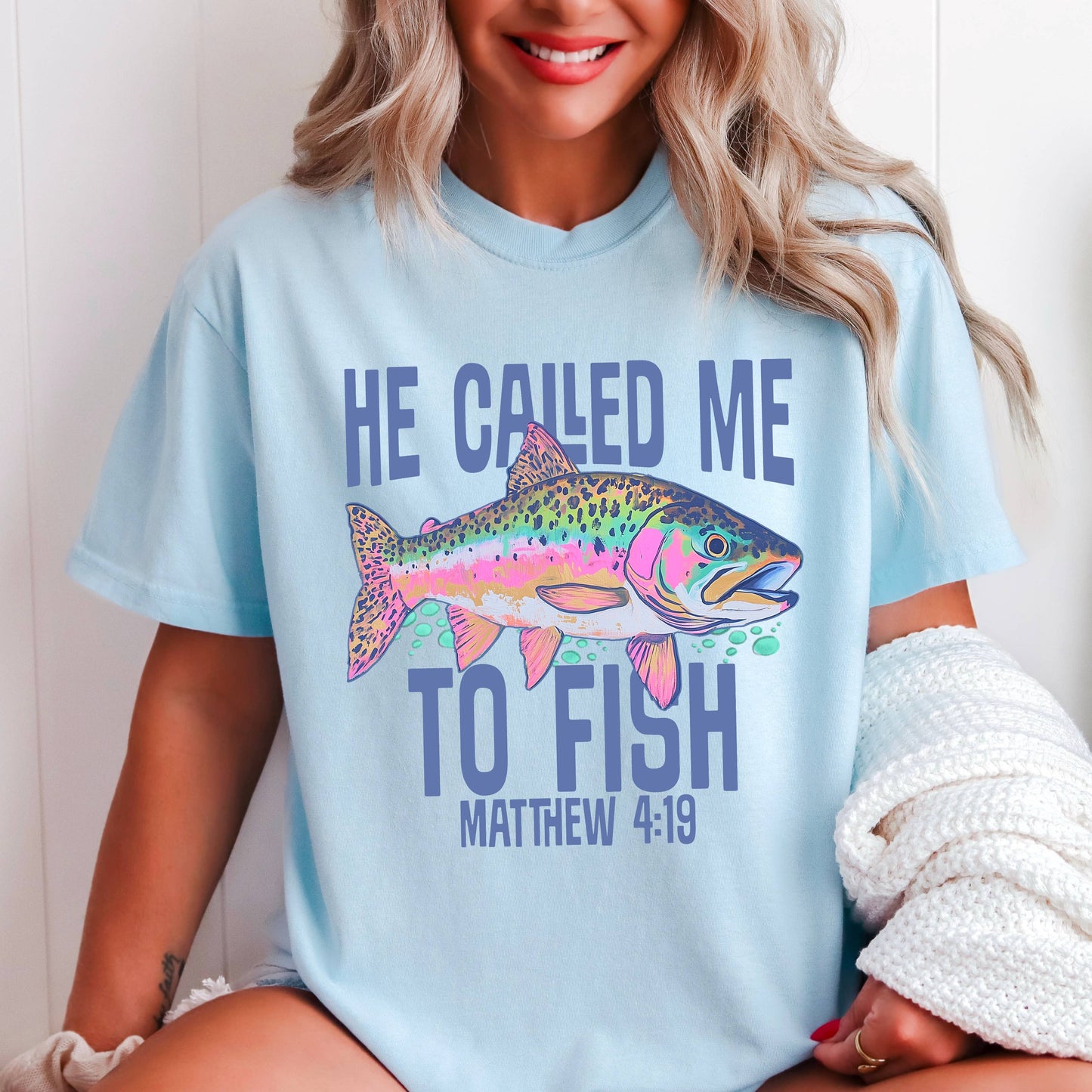 He Called Me To Fish Christian T-Shirt | Comfort Color