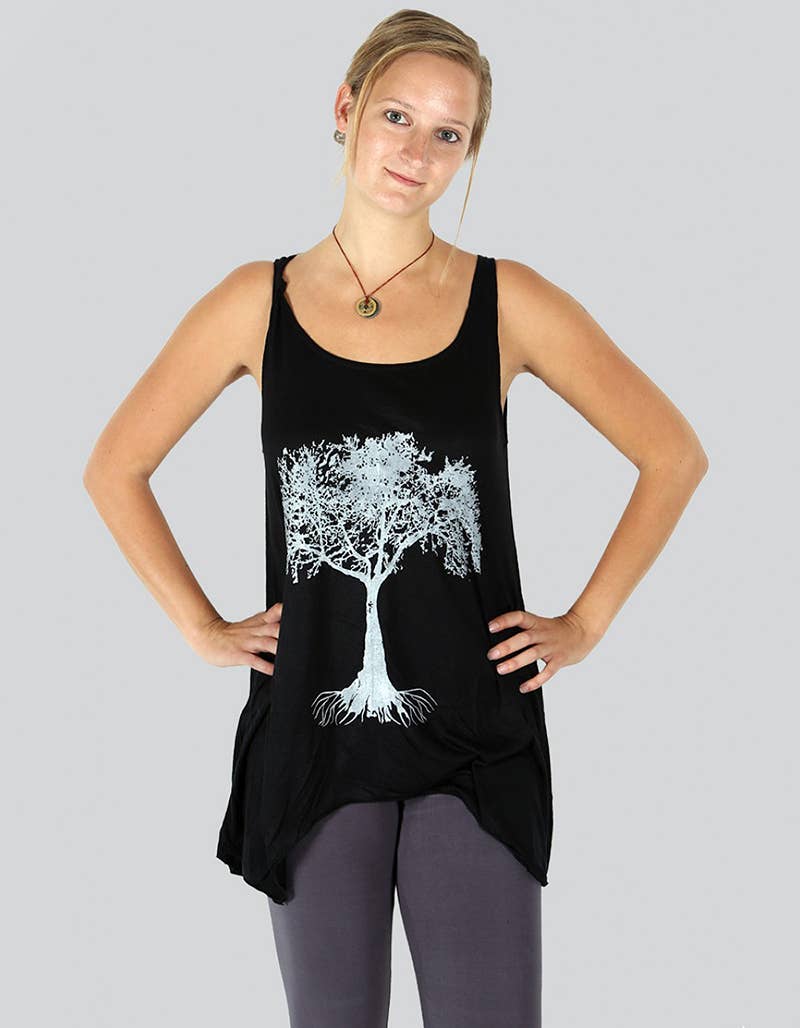 Tree of Life Print Tank Top (KT-962)