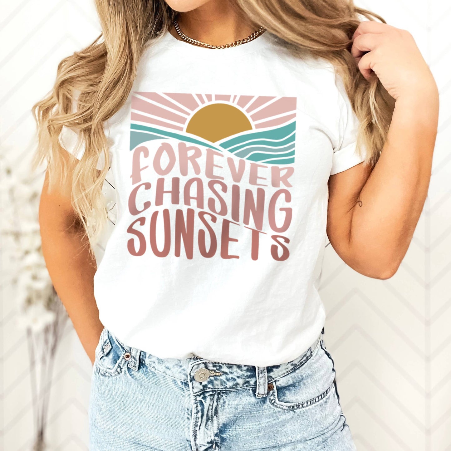 Forever Chasing Sunsets Tee | Summer | Sunsets | XS-2XL