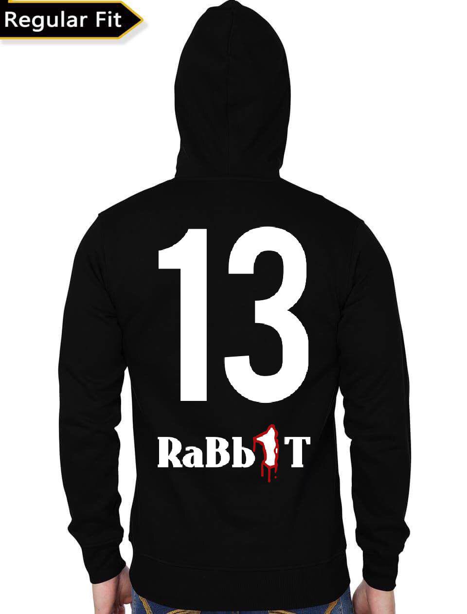 13  Rabbits Black Hoodie