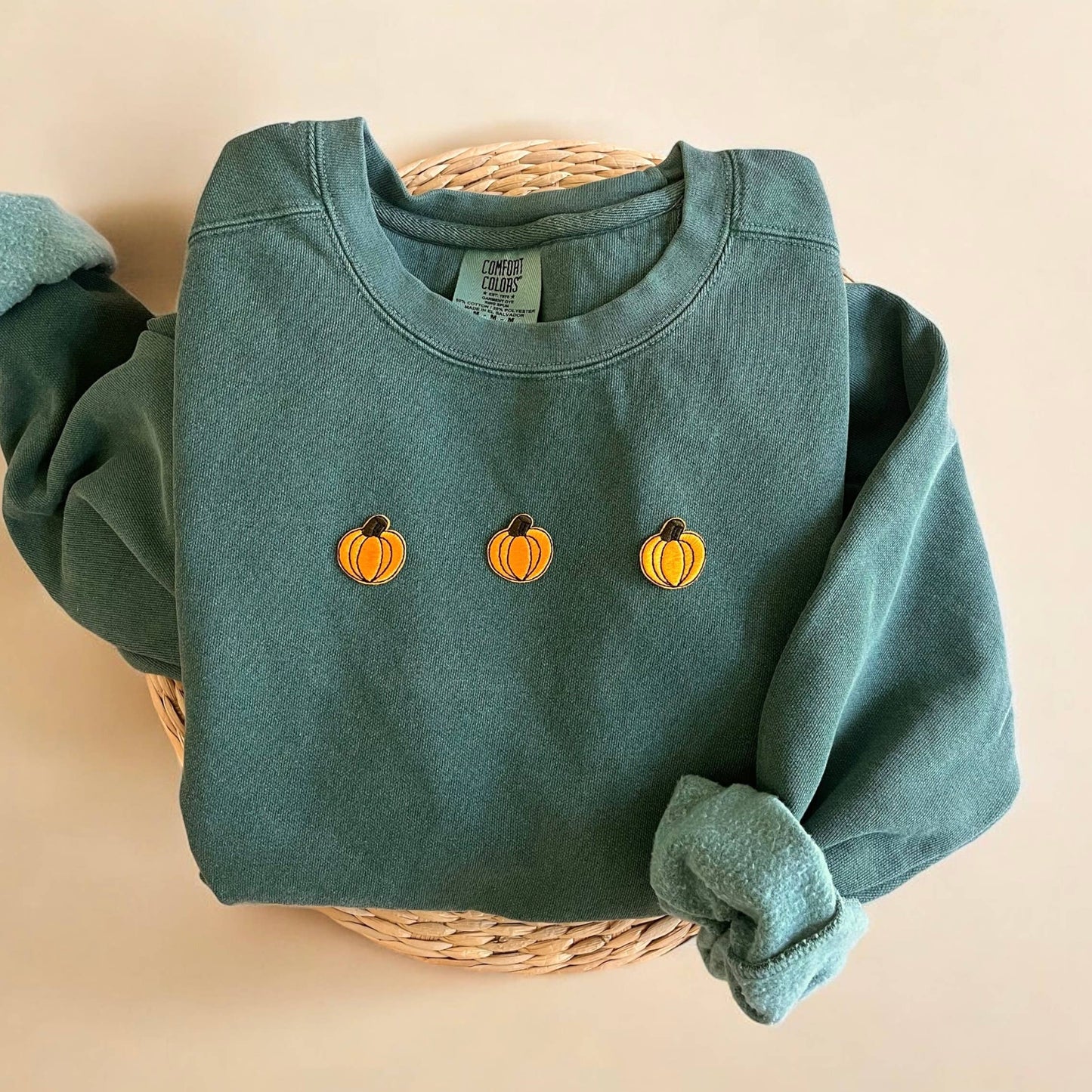 Comfort Colors® Pumpkin Sweatshirt, Fall Sweatshirts Women