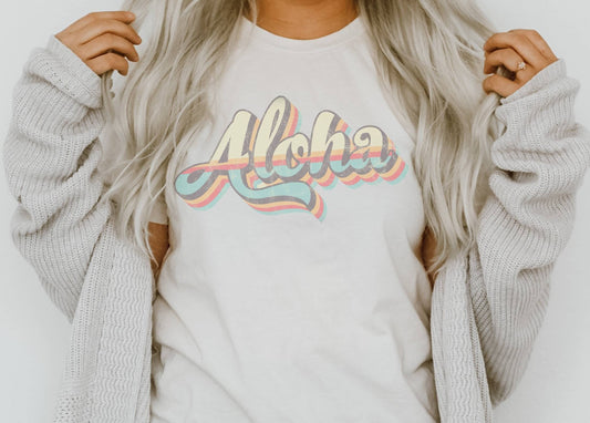 Retro Aloha | Beachy Vibes Tee