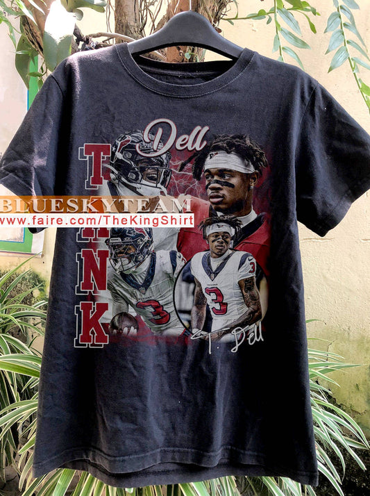Vintage 90s Tank Dell T-Shirt Oversized Football Gift For Al