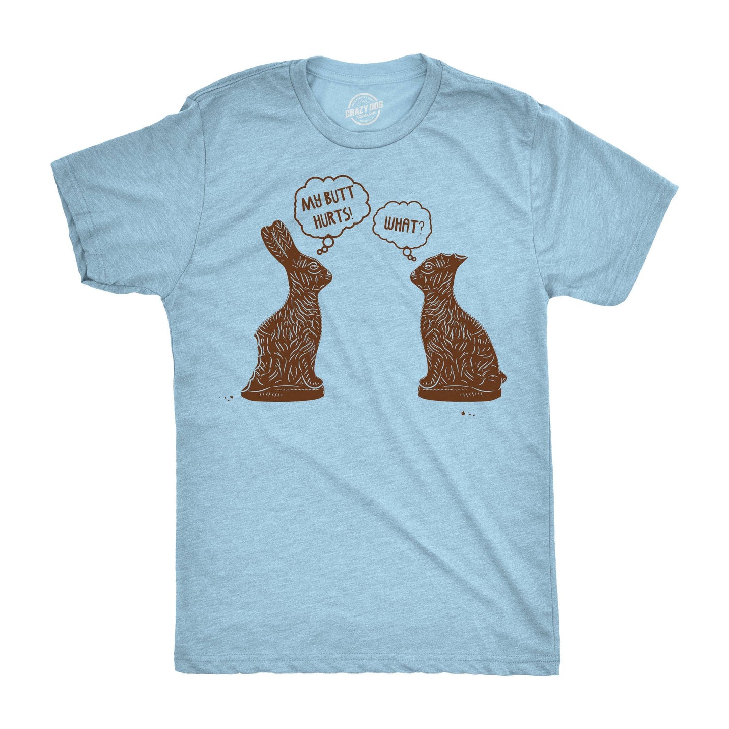 My Butt Hurts Funny Easter T Shirt Mens Novelty T Shirts Spring Collection