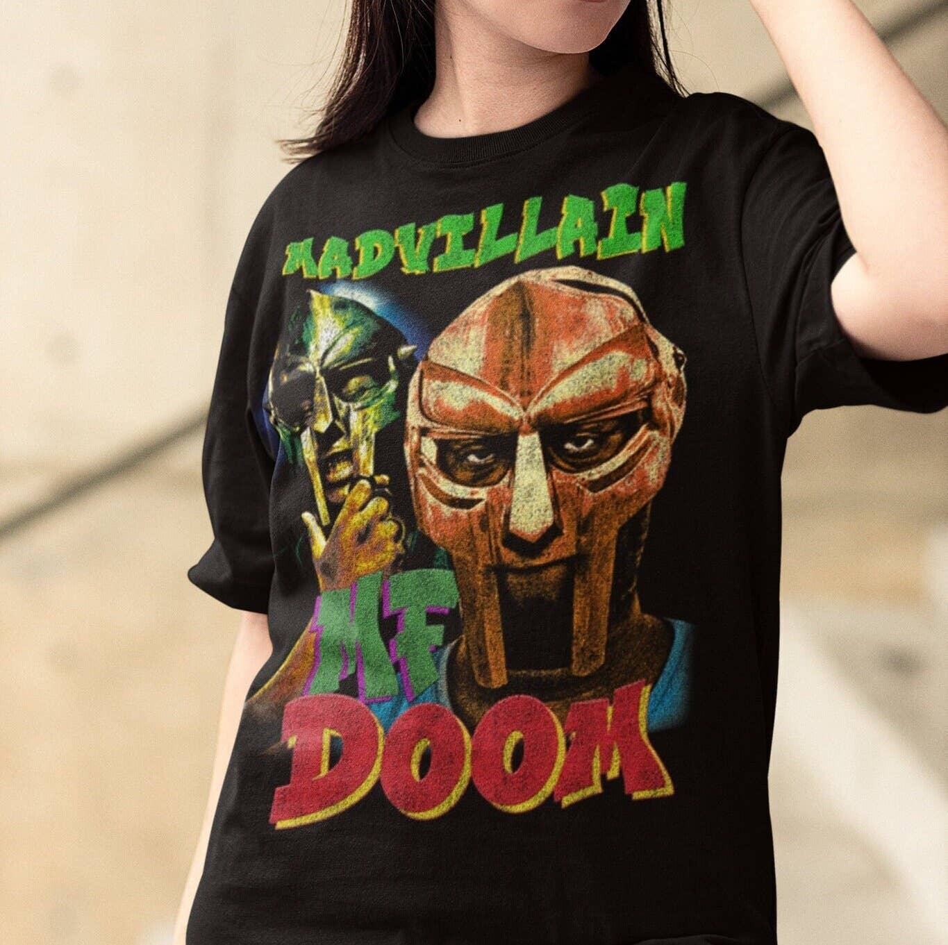 Mf Doom Madvillain Unisex Heavy Cotton Tee